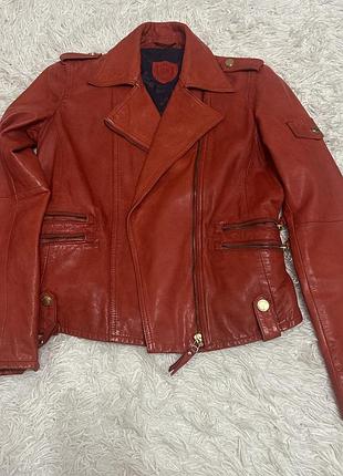 Шкіряна куртка massimo dutti, s 2