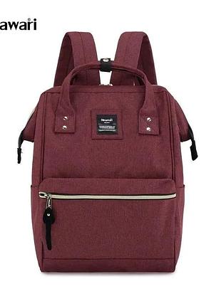 Рюкзак-сумка водонепроницаемый бордовый himawari 9001-03 wine red
