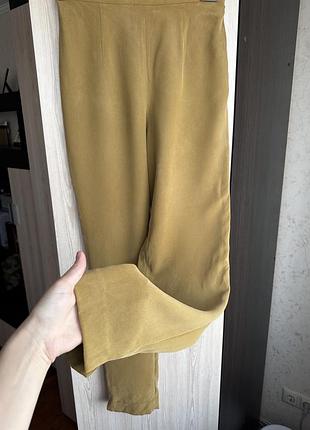 Шовкові класичні брюки august silk з 100% шовку massimo dutti/ zara
