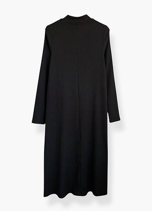 Женское черное платье миди monki 4