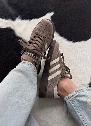 Кроссовки adidas spezial brown / cow print