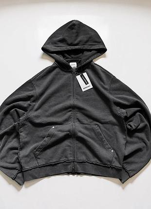 Bershka zip hoodie сіра зіпка зіп худі кофта світшот sweatshirt бершка