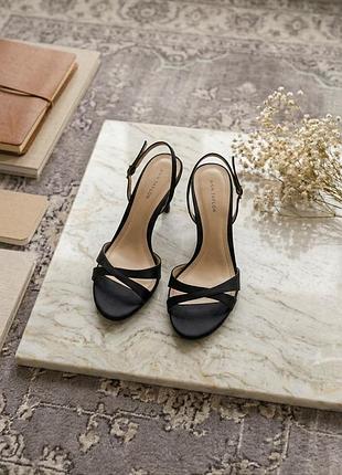 Босоніжки жіночі ann taylor чорні, 27 см, шкіра