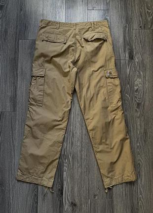 Карго штани carhartt cargo 36x32 бежеві в чудовому стані