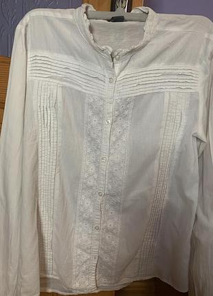 Сорочка для дівчинки zara біла, 13-14 років, зріст 164 см
