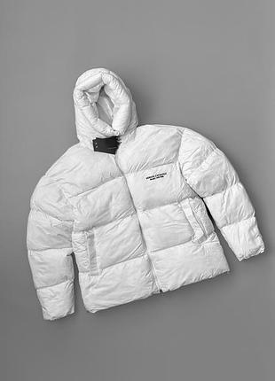 Пуховик armani exchange milano / new york white