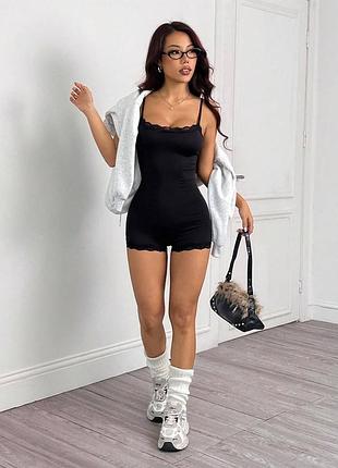 Комбинезон с кружевом 3