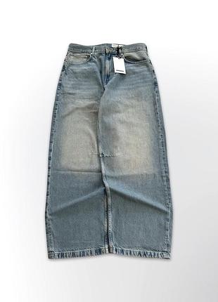 Широкі джинси bershka barrel jeans бершка супер беггі баррел baggy