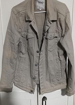 Куртка чоловіча jack & jones джинсова сіра