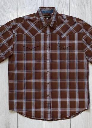 Мужская рубашка stetson size l стан великолепен