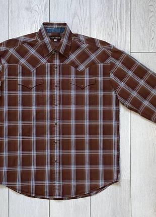Мужская рубашка stetson size l стан великолепен 7