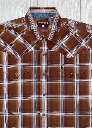 Мужская рубашка stetson size l стан великолепен 3