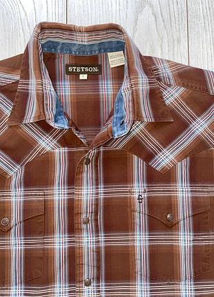 Мужская рубашка stetson size l стан великолепен 8