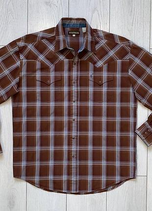 Мужская рубашка stetson size l стан великолепен 5