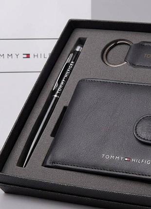 Кошелек tommy hilfiger мужской цвет черный, кошелек томми хелфигер, tommy hilfiger, портмоне tommy, черный кошелек