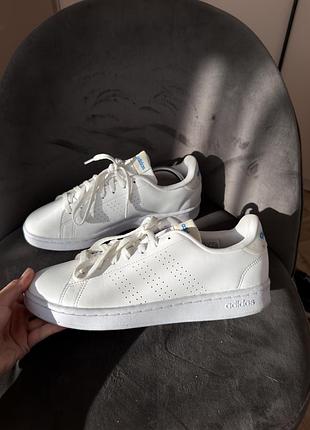 Кеди чоловічі adidas advantage білі, розмір 43 (28 см)