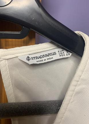 Жіноча блуза stradivarius біла розмір s 3