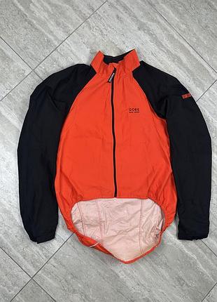 Gore bike wear cycling windstopper jacket size xl men red reflective  куртка вітровка для велосипеда велоодяг