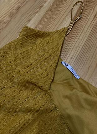 Платье zara с бахромой 3
