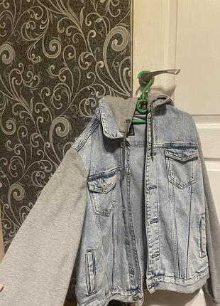 Джинсова куртка colin’s jeans з капюшоном