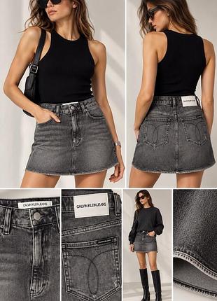 1+1=3 джинсова міні спідниця calvin klein jeans denim