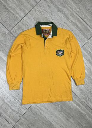 Australia rugby vintage  jersey cotton traders long shirt size s кофта поло лонгслів