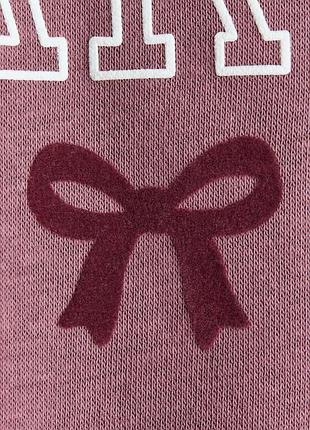 Свитшот h&amp;m для девочки, розовый свитшот, теплая кофта, джемпер 2