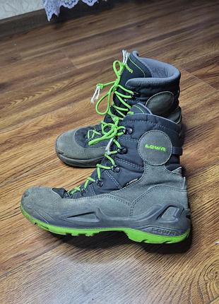 Треккинговые ботинки lowa gore-tex натуральная замша, р. 36