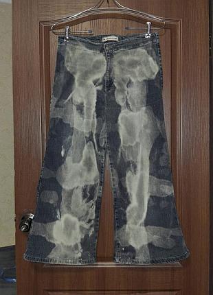 Джинси широкі графітові acid wash y2k
