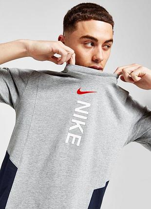 Стильна футболка nike hybrid ss tee оригінал s сіра