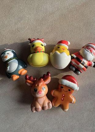 Сквіші squishies  - 6 шт - новорічні