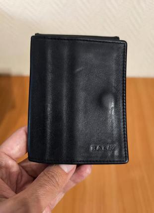 Bally кожаный картхолдер визитница с держателем для ручки