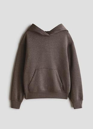 Худі на флісі для дівчинки, коричневе h&m