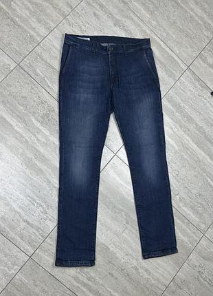 Dirk bikkembergs dark blue slim fit jeans designer denim джинси штани
