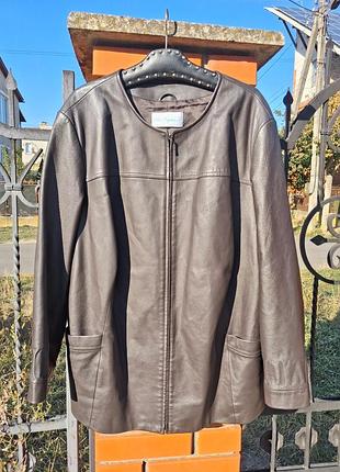 Шкіряна куртка ulla popken, р. 62-64 (4xl-5xl, eu 56)
