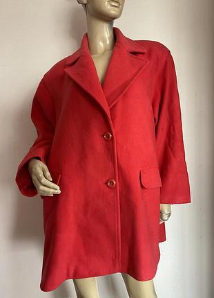 Яскраве напів пальто/46/ brend virgin wool вовна 80%