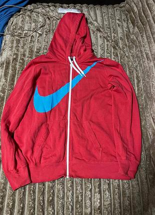 Зіпка худі nike оригінал рожева яскрава великий свуш найк