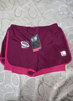 Karrimor run x lite 2-in-1 shorts. жіночі бігові шорти подвійної конструкції від британського бренду karrimor.