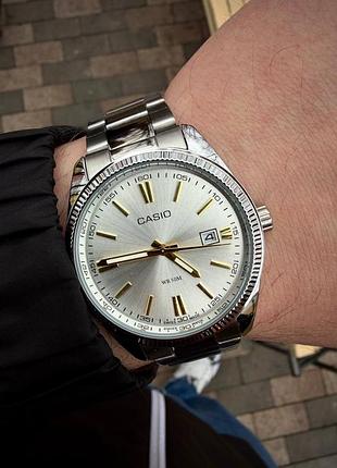 Годинники унісекс casio mtp 1302 silver-white