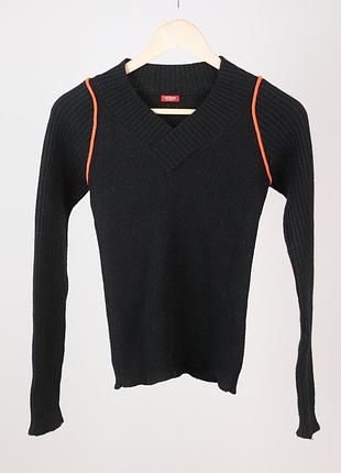 Винтажный свитер guess y2k из 100% шерсти мериноса, xs–s