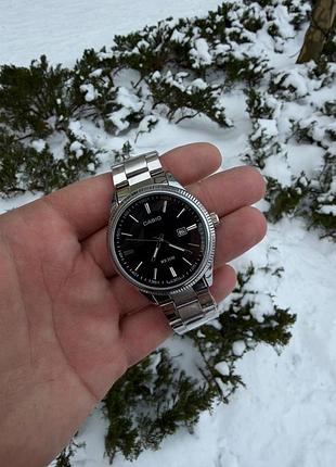 Годинники чоловічі casio mtp 1302 silver-black