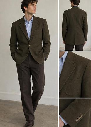 Чоловічий піджак massimo dutti extrafine cotton | розмір 48 (m) | ідеальний