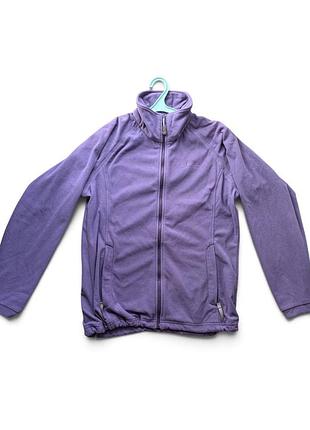Жіноча флісова кофта berghaus оригінал на замку бузкова фіолетова тепла фліска