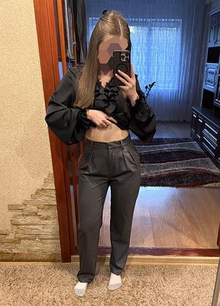 Жіночі класичні брюки h&m з високою посадкою