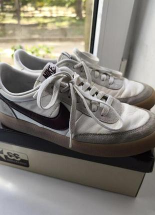 Кросівки чоловічі nike killshot 2 leather білі, сірі, коричневі 39 розмір, довжина устілки 26 см