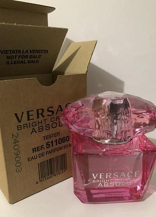 Versace bright crystal absolu eau de parfum 90 ml.
оригінальний тестер/технічна коробка.