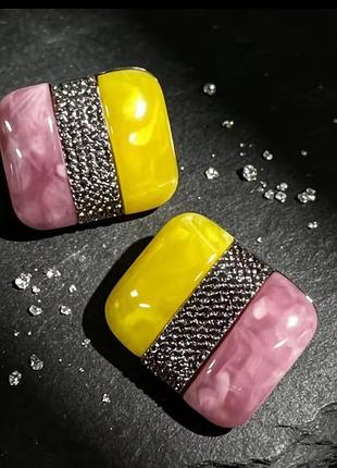 Серьги геометрия в стиле_zara