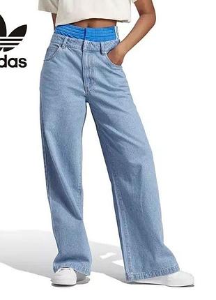 Джинси оригінал adidas стильні розмір с стан нових джинси труби оригінальні адідас жіночі прямі