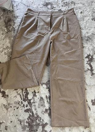 Брюки класичні бежеві xl-xxl