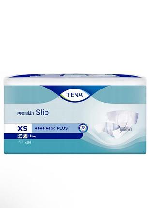 Підгузники, памперси для дорослих tena proskin slip plus, розмір xs  30 шт